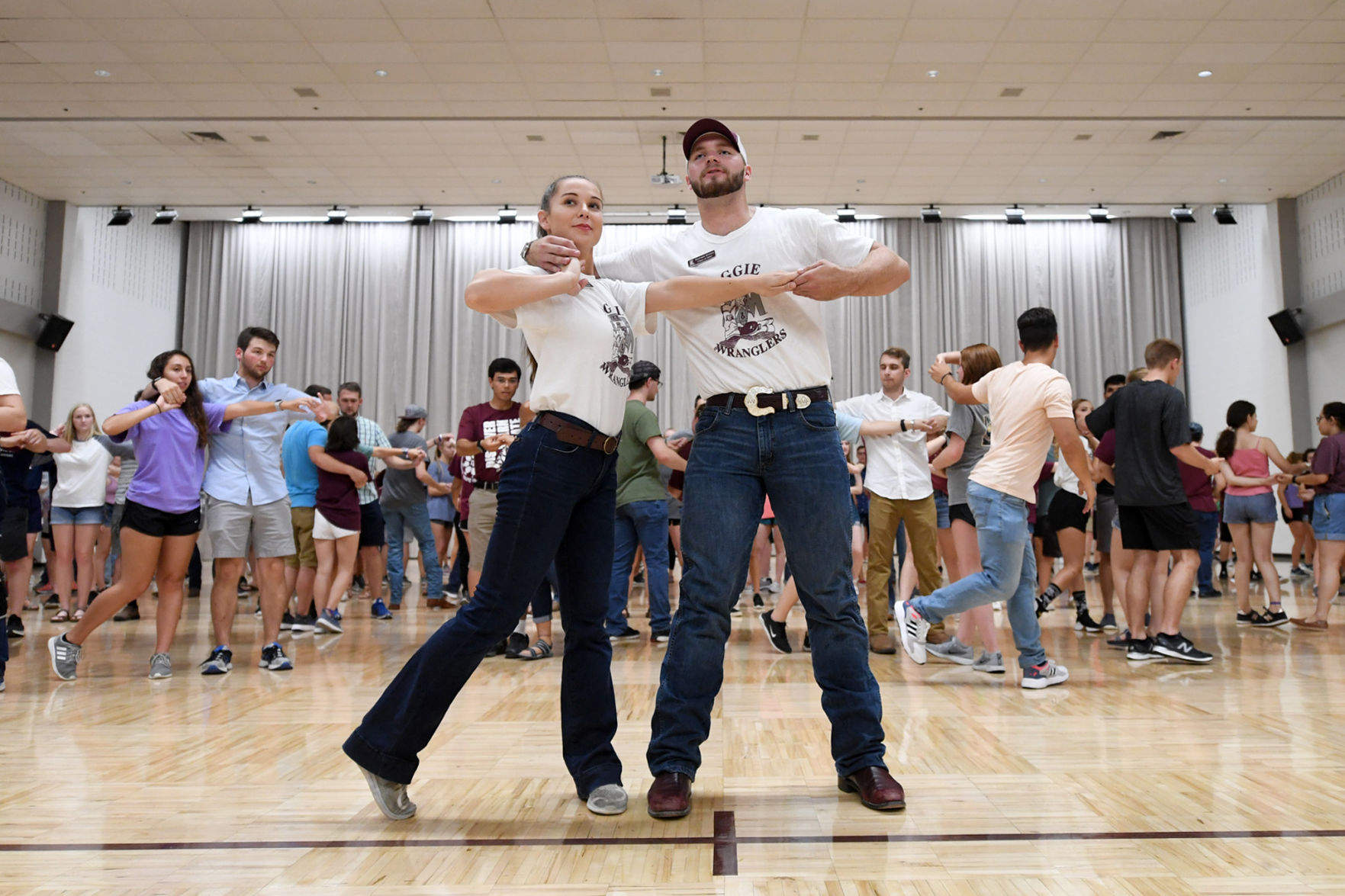 Aggie Wranglers dance lesson